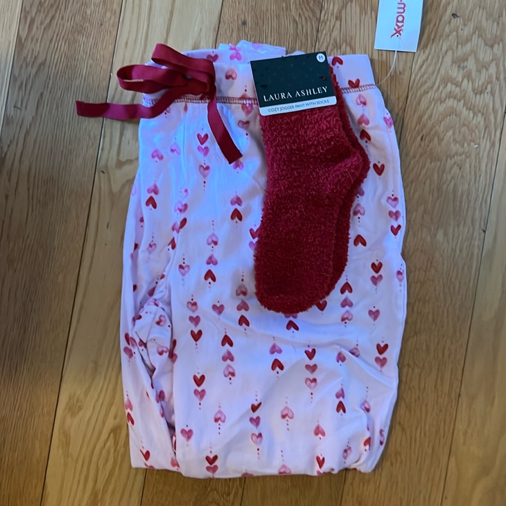 NWT super cute and soft pajama pants with socks